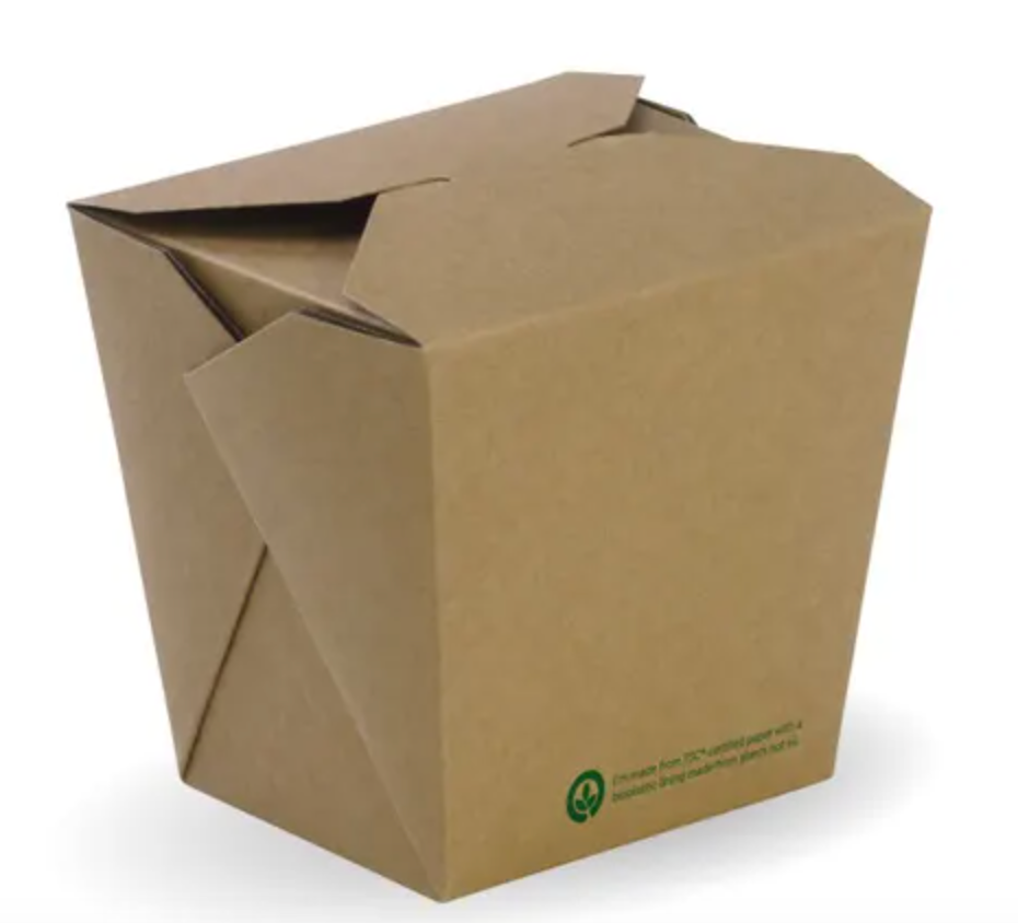 Biopak BioBoard Board Noodle Box 26oz Carton/500