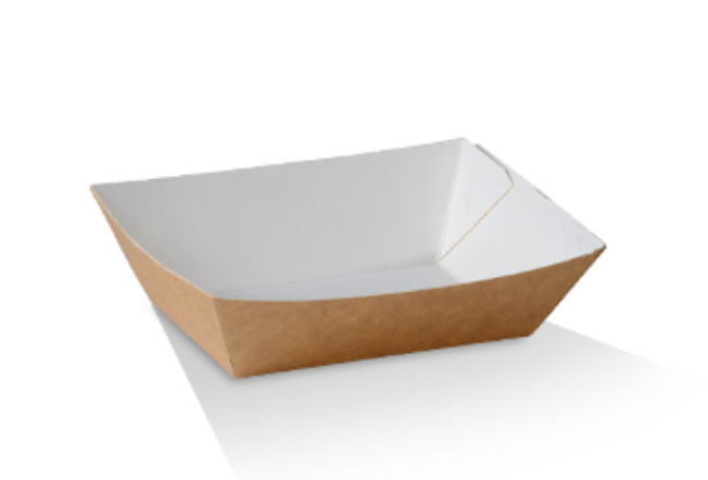 Extra Small Brown Kraft Cardboard Tray (Carton of 1000)