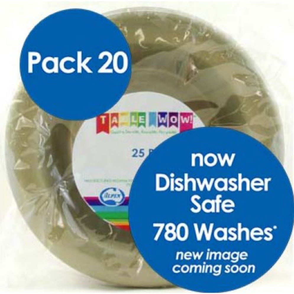 Gold Reusable Bowls 180mm Pack/20