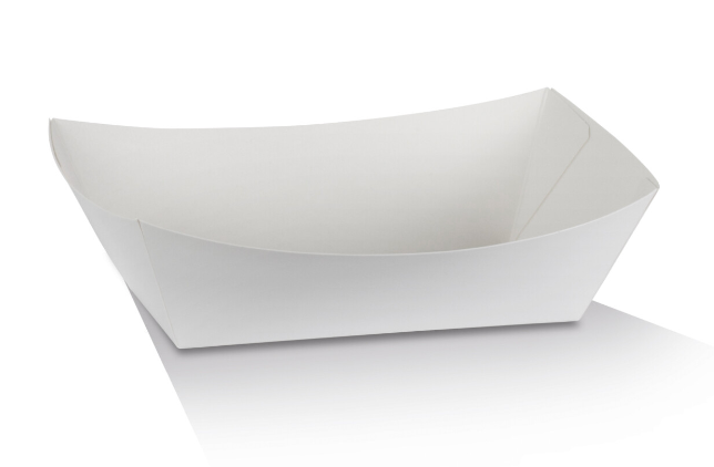 Medium White Tray 3 Cardboard Carton/500