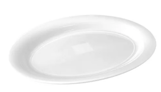 Oval Serving Platter White 15inch