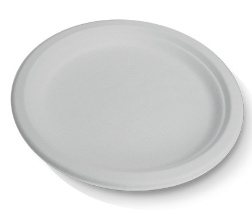 White Sugarcane Round Plate 10" (Carton of 500)