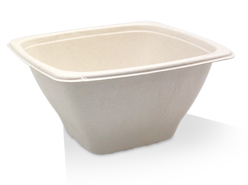 Unbleached Sugarcane Square Container 42oz Carton/300