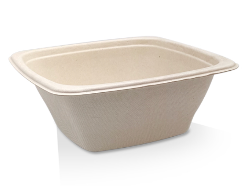 Unbleached Sugarcane Square Container 32oz Carton/300