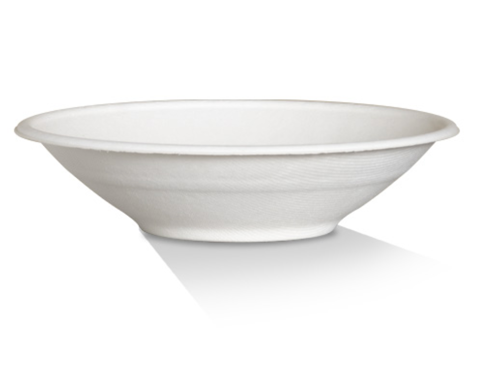 White Sugarcane Bowl 32oz (Carton of 500)