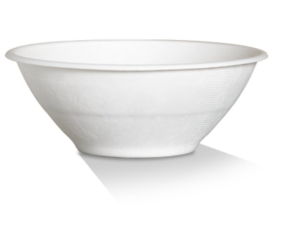 White Sugarcane Bowl 40oz (Carton of 500)