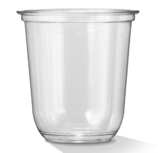 10oz 300ml PET U Shaped PET Cup (Carton of 1000)
