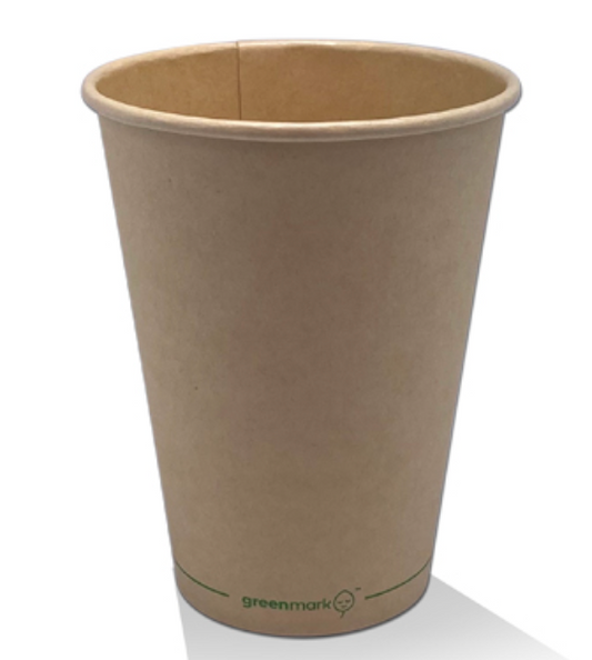 12oz Aqueous Coated Bamboo Single Wall Coffee Cup (Carton of 1000)