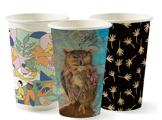 Biopak 12oz 80mm Art Series Single Wall Biocup