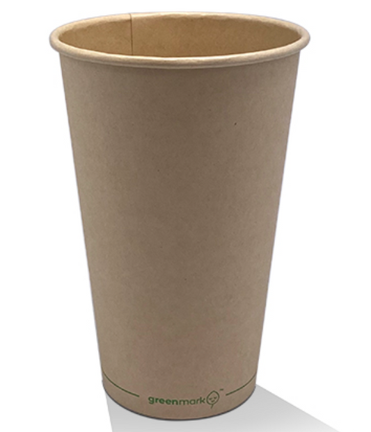 16oz Aqueous Coated Bamboo Single Wall Coffee Cup (Carton of 1000)