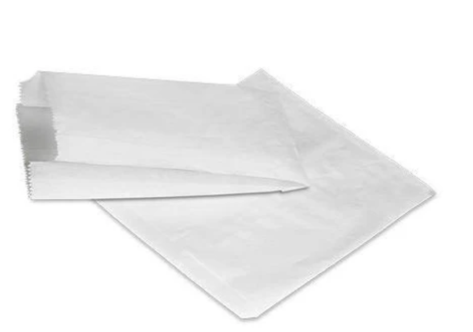 1 Long White Paper Bag