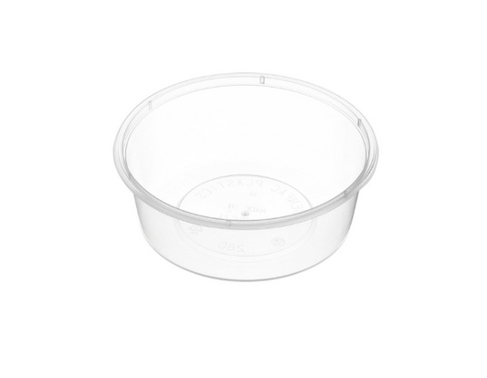 Genfac 280ml 500 Round Container Natural