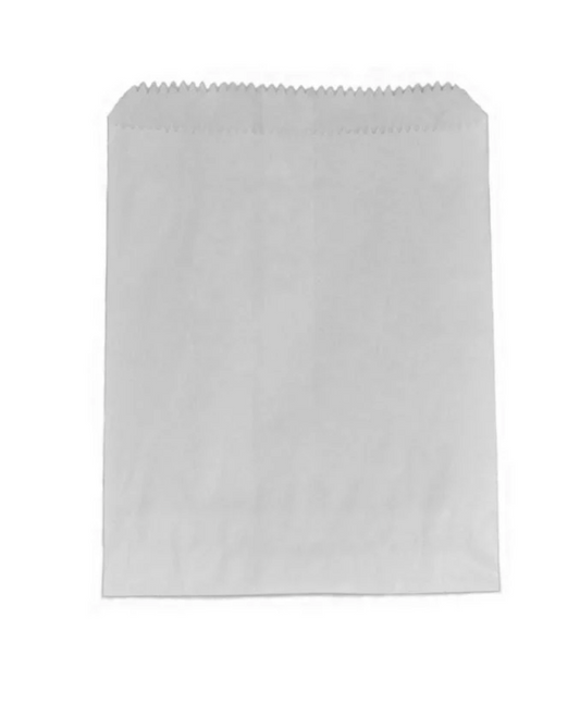 2 Long White Paper Bag