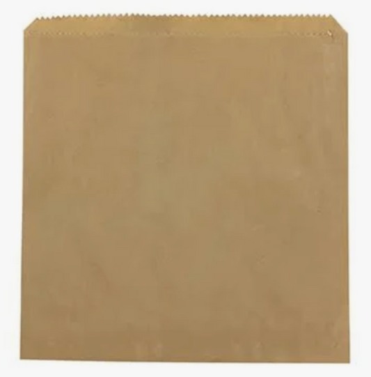 2 Square Brown Paper Bag Pack/1000