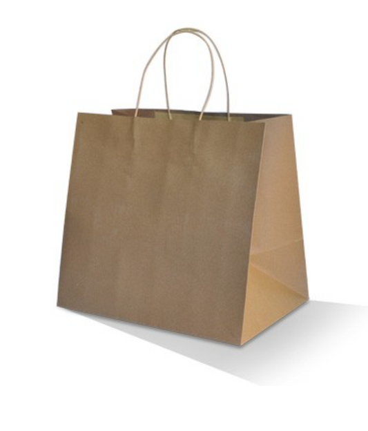Brown Kraft Takeaway Bag Premium 170gsm (Carton of 150)
