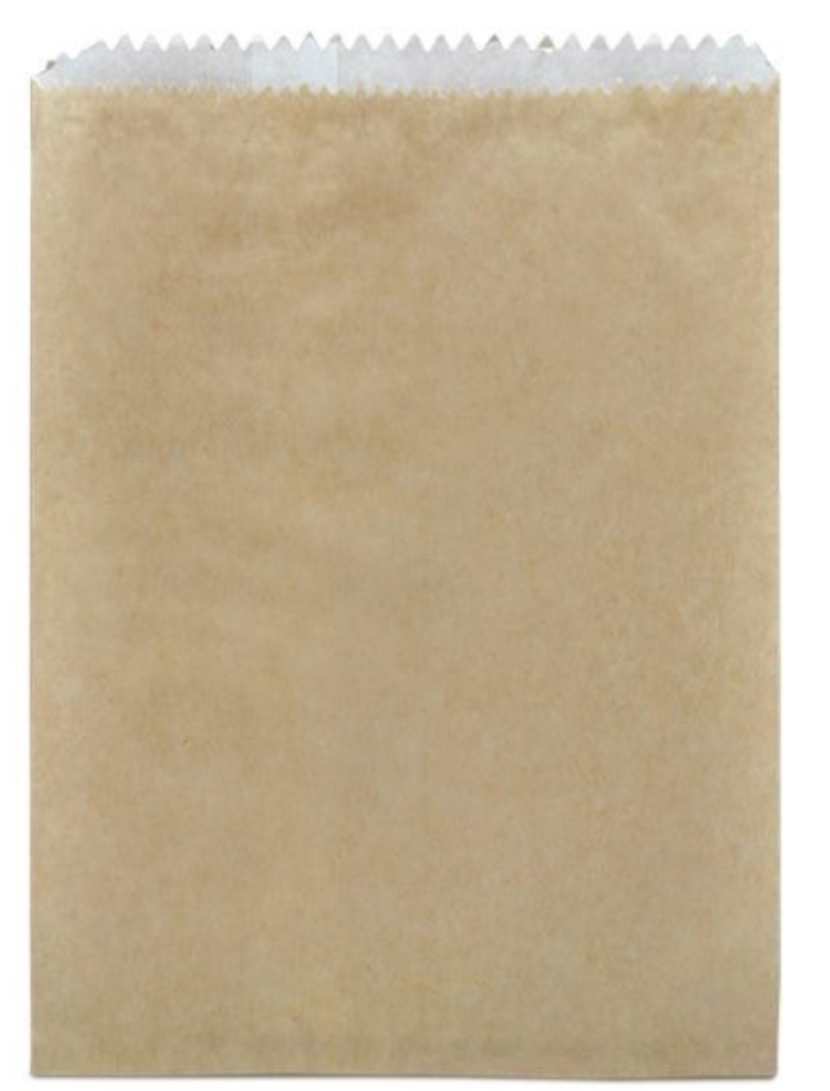 6 Long Brown Paper Bag