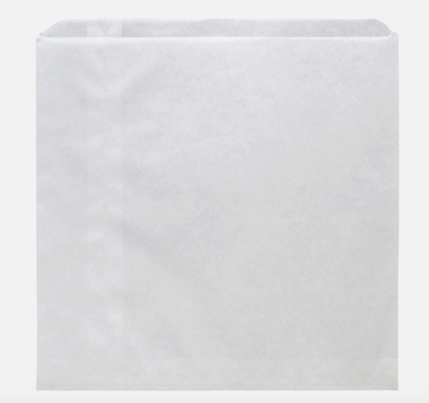 4 Square White Paper Bag