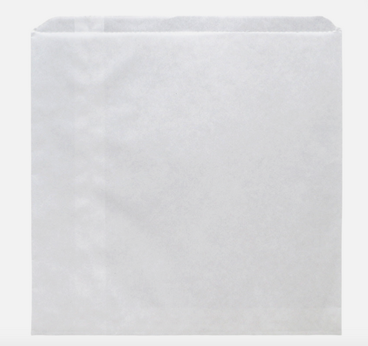 4 Square White Paper Bag