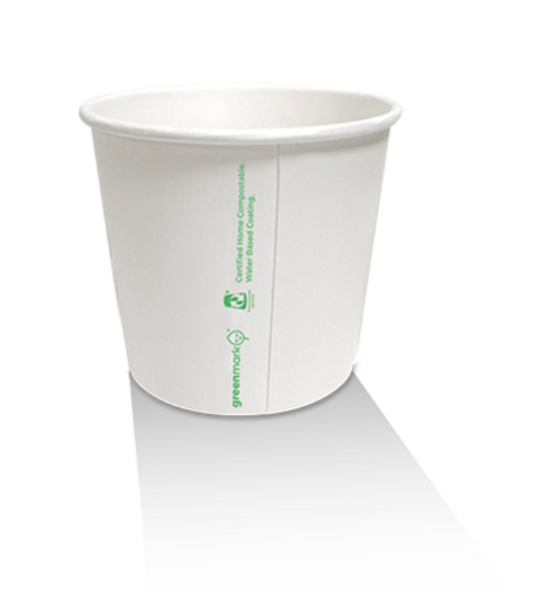 4oz Aqueous Coated Single Wall Coffee Cup White (Cartoon 1000)