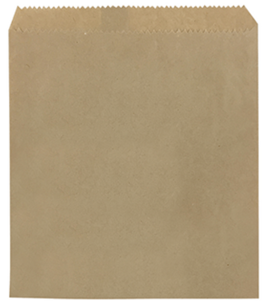 6 Square Brown Paper Bag Pack/500