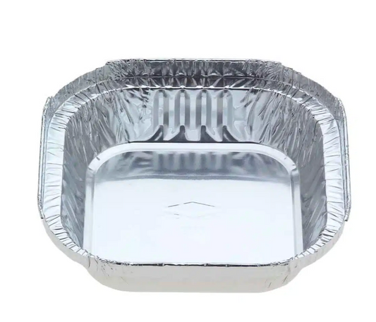 Small Shallow Square Foil Container 305ml (1000 per carton)