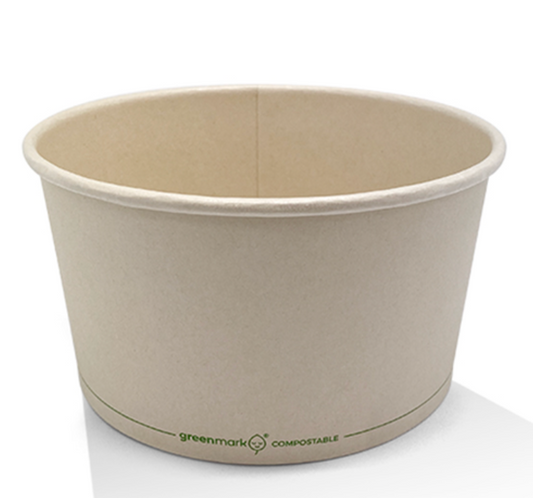 8oz BIOPBS Coated Ice-Cream Cup (Carton of 1000)