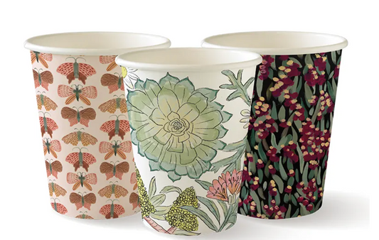 Biopak 8oz Art Series Biocup Coffee Cup