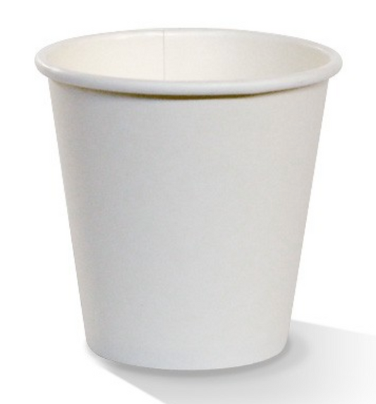 8oz PE Coated Single Wall Coffee Cup White (Carton of 1000)