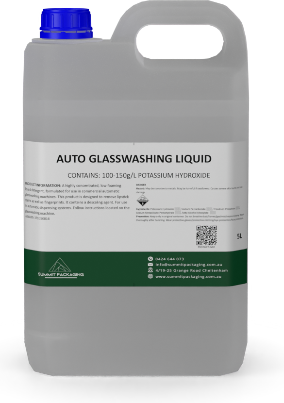 5 Litre Auto Glasswashing Liquid