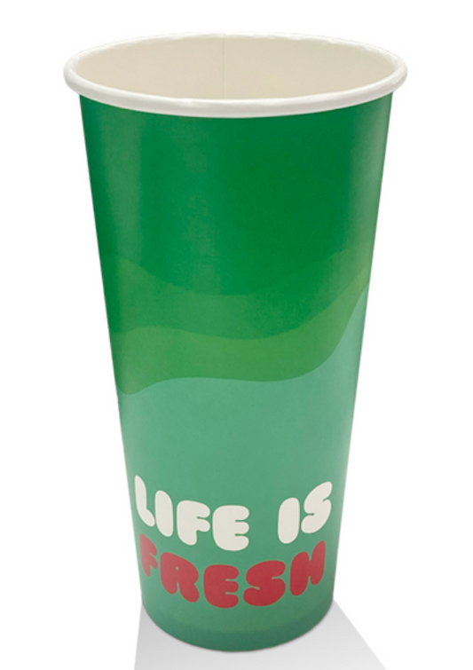 22oz Aqueous Coated Cold Cup Paper Coloured (Carton of 1000)