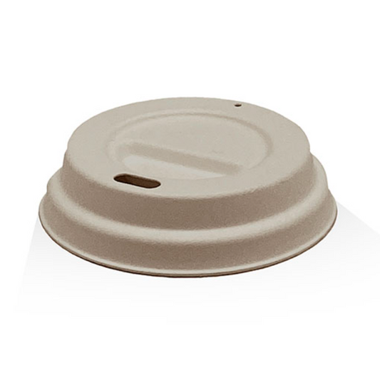 8oz Bagasse Lid Natural Colour (Carton of 1000)