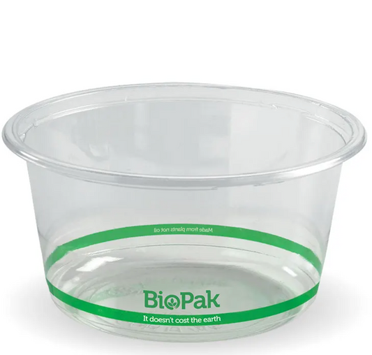 Biopak 700ml Wide Clear Bowl