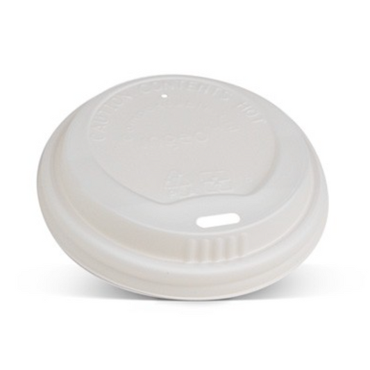 8oz CPLA Lid Hot and Cold White (Carton of 1000)