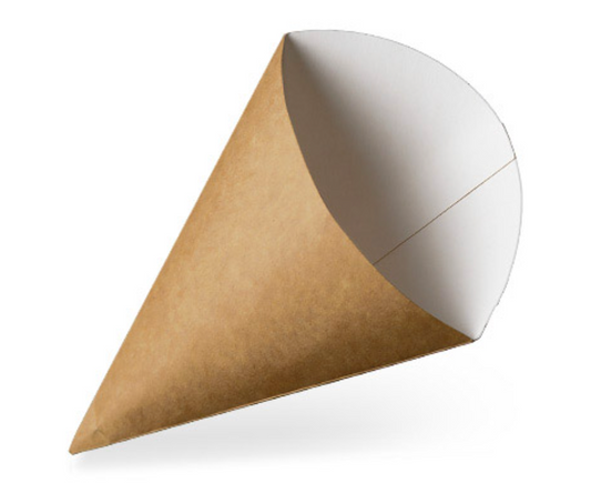 Cardboard Cone Small Kraft (Carton of 500)