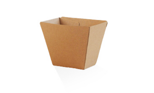 Chip Cup Brown Corrugated Plain (Carton of 500)