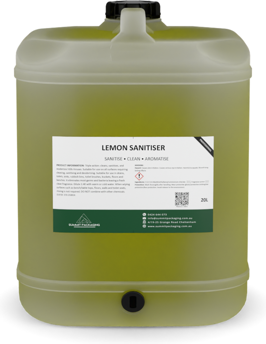 20L Lemon Sanitiser Hospitality Grade