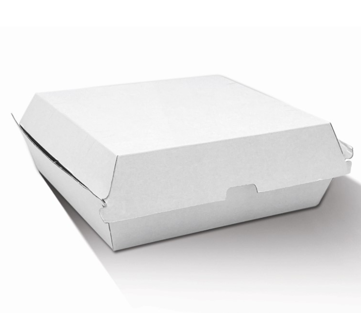 White Dinner Box Corrugated Plain (Carton of 150)