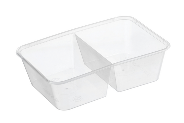 Genfac G650ml Two Compartment Container Carton/500 – Summitpackaging