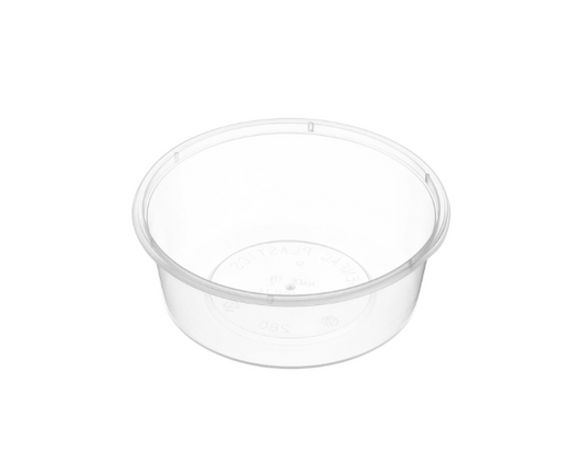 Genfac 280ml 1000 Round Container Natural