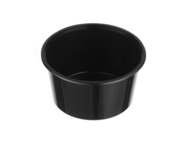 Genfac 440ml Round Container Black