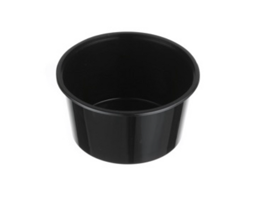 Genfac 440ml Round Container Black