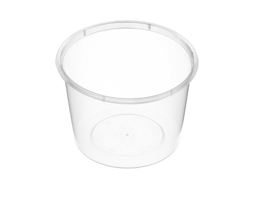 Genfac 600ml Round Container Natural