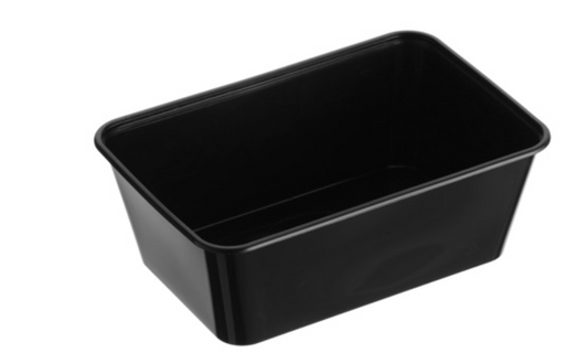 Genfac G900ml Rectangular Container Black