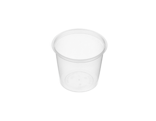 Genfac 150ml Round Sauce Container Natural
