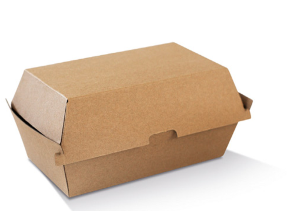 High Snack Box Large Brown Corrugated Kraft (Carton of 150)