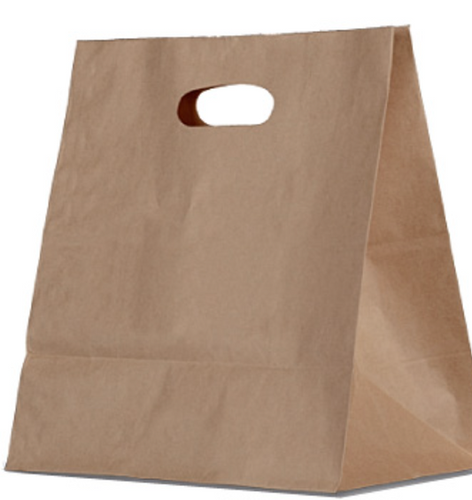 Brown Kraft Bag Die Cut Handle (Carton of 500)
