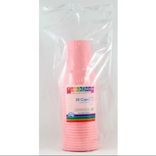Light Pink Reusable Plastic Cups Pack/20