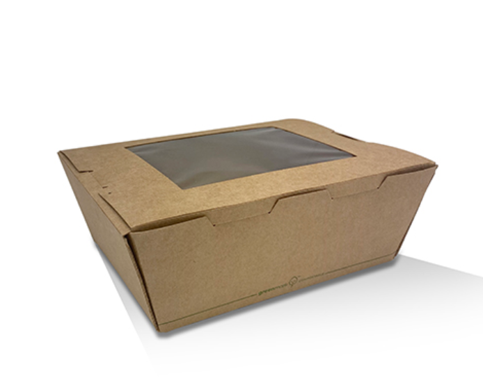 Lunch Box Medium with PLA Window (Carton of 200)