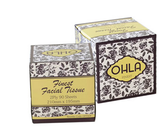 OHLA Premium Facial Tissue 2ply (Carton of 36)