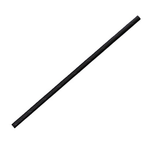 Regular Paper Straw Black (Carton of 2500)